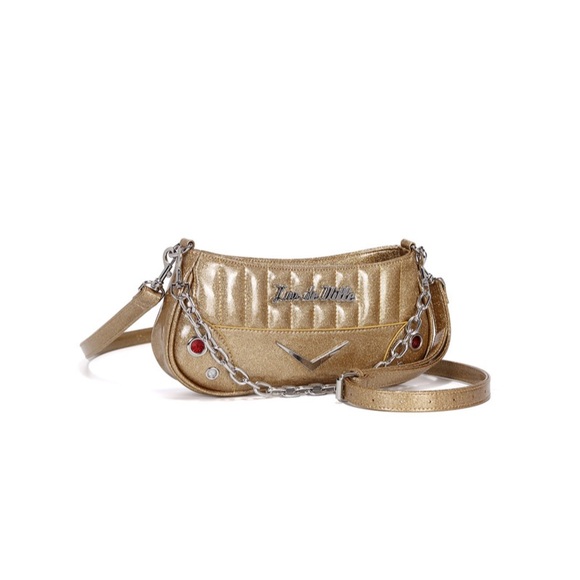 Lux de Ville Handbags - Hotrod Tiny Tote - Majestic Gold Sparkle